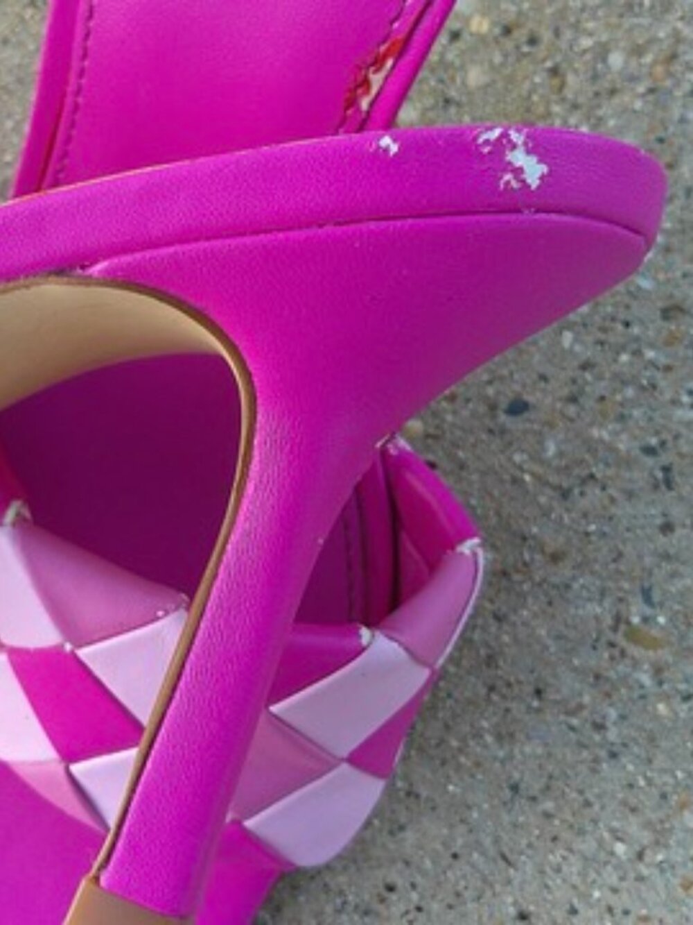 Marc Fischer Pink checker pumps size 8 M - Picture 5 of 14